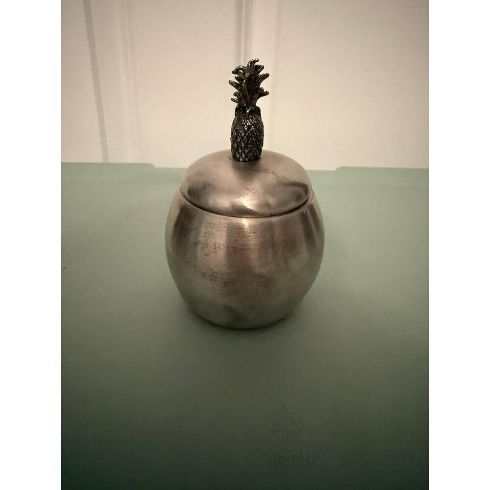 Vintage Pewter by Turner | Pineapple Top Decorative Jar